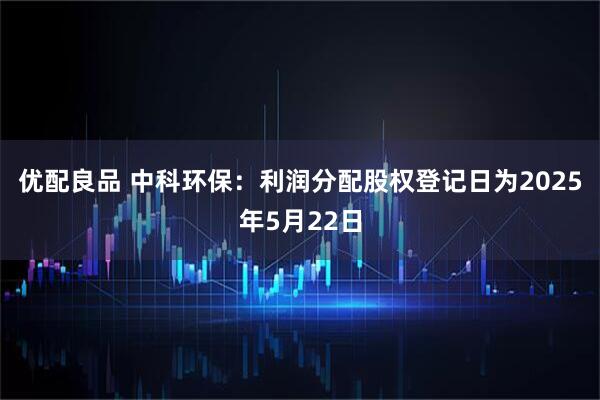 优配良品 中科环保：利润分配股权登记日为2025年5月22日